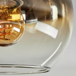 Plafonnier - Verre Koyoto Laiton, 1 lumière