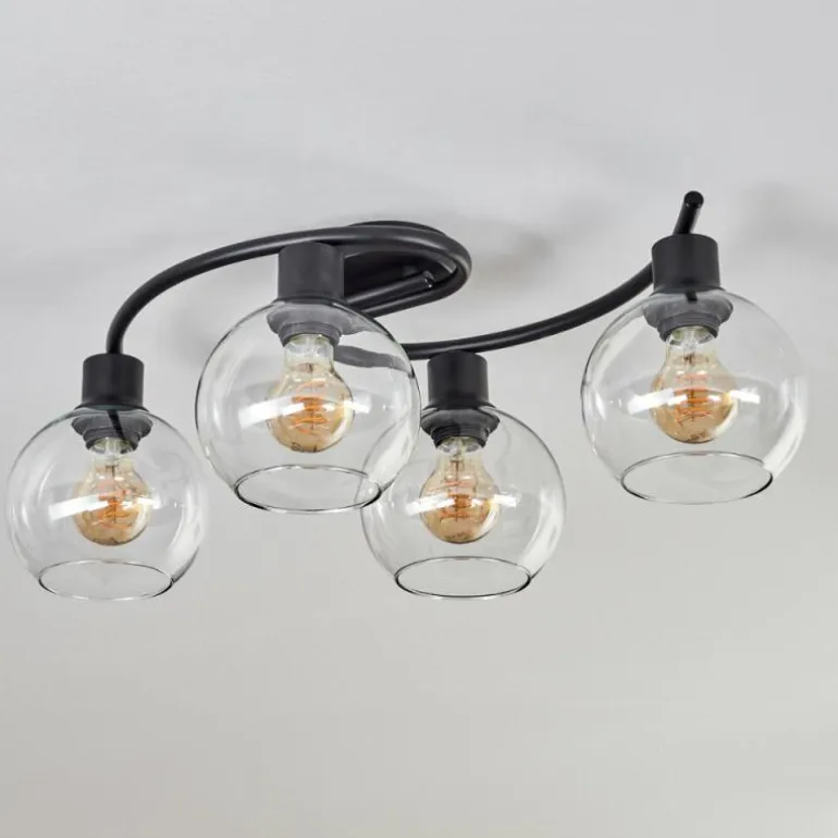 Plafonnier - Verre Koyoto Clair, 4 lumières