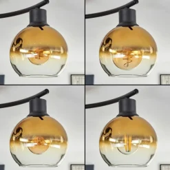 Plafonnier - Verre Koyoto Or, Clair, 4 lumières