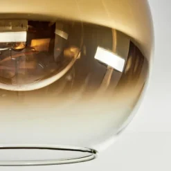 Plafonnier - Verre Koyoto Or, Clair, 4 lumières