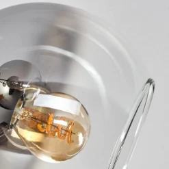 Plafonnier - Verre Koyoto Clair, Fumé, 7 lumières