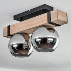 Plafonnier - Verre Montgomery Écru, Noir, 2 lumières