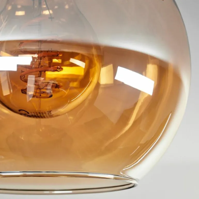 Plafonnier - Verre Montgomery Écru, Noir, 2 lumières