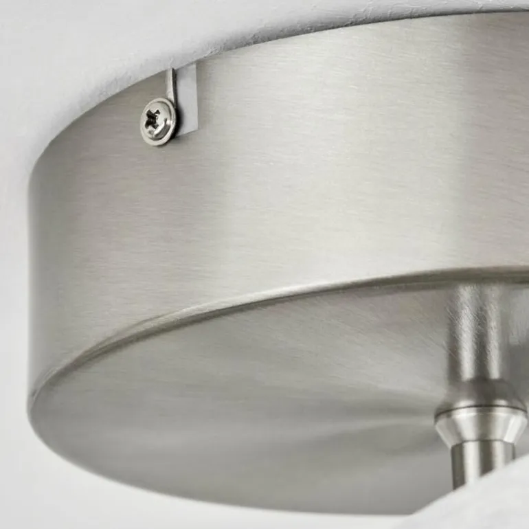 Plafonnier Vignats LED Nickel mat, 4 lumières, Télécommandes