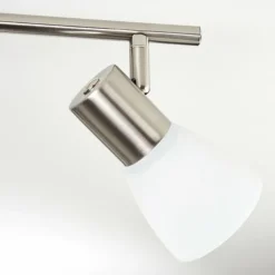 Plafonnier Villaseca LED Nickel mat, 4 lumières