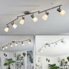 Plafonnier Villaseca LED Nickel mat, 6 lumières