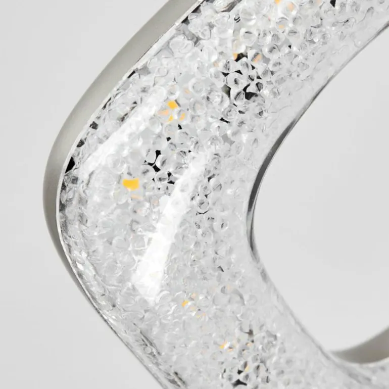 Plafonnier Villenauxe LED Chrome, Nickel mat, 1 lumière