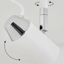 Plafonnier Vouzy Blanc, 2 lumières