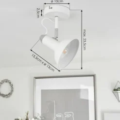 Plafonnier Vouzy Blanc, 1 lumière
