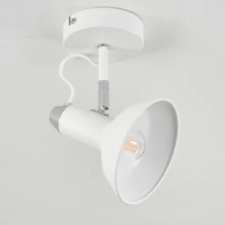 Plafonnier Vouzy Blanc, 1 lumière