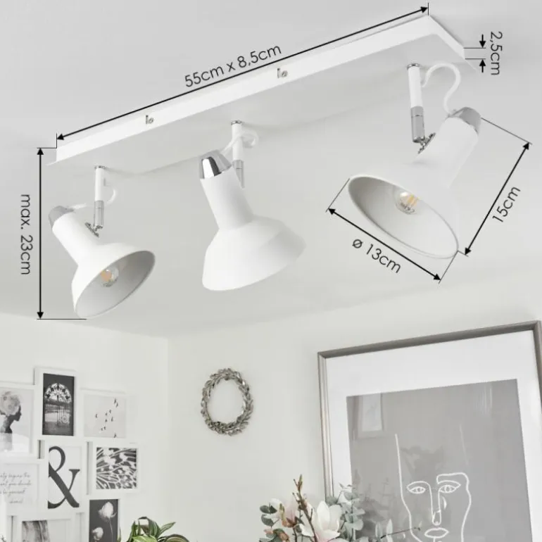 Plafonnier Vouzy Blanc, 3 lumières