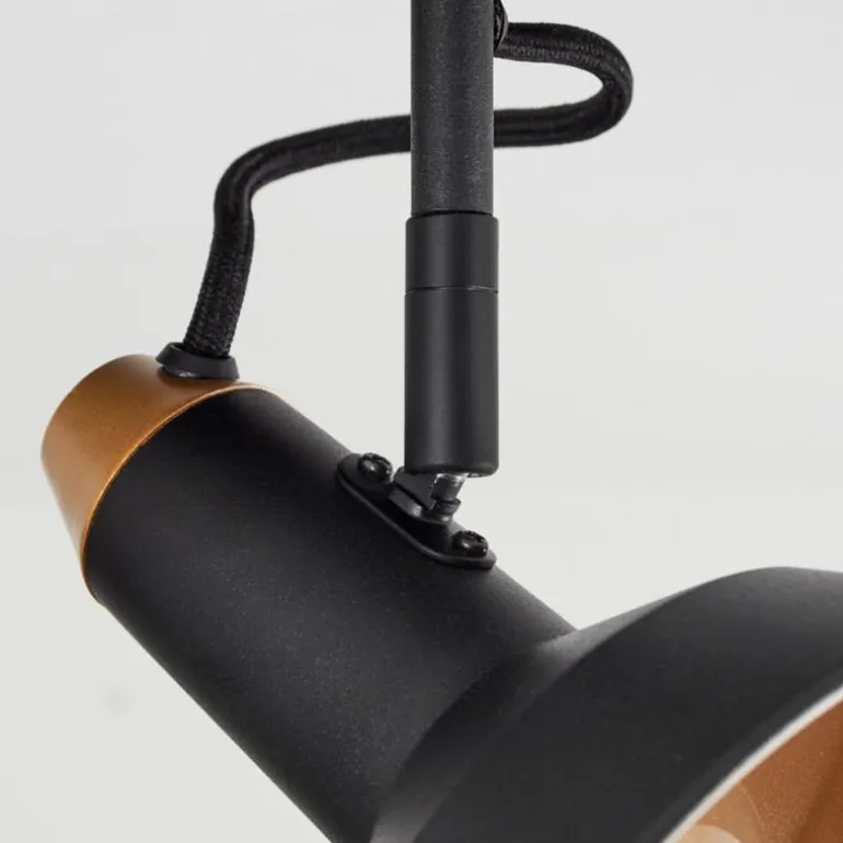 Plafonnier Vouzy Noir, 3 lumières