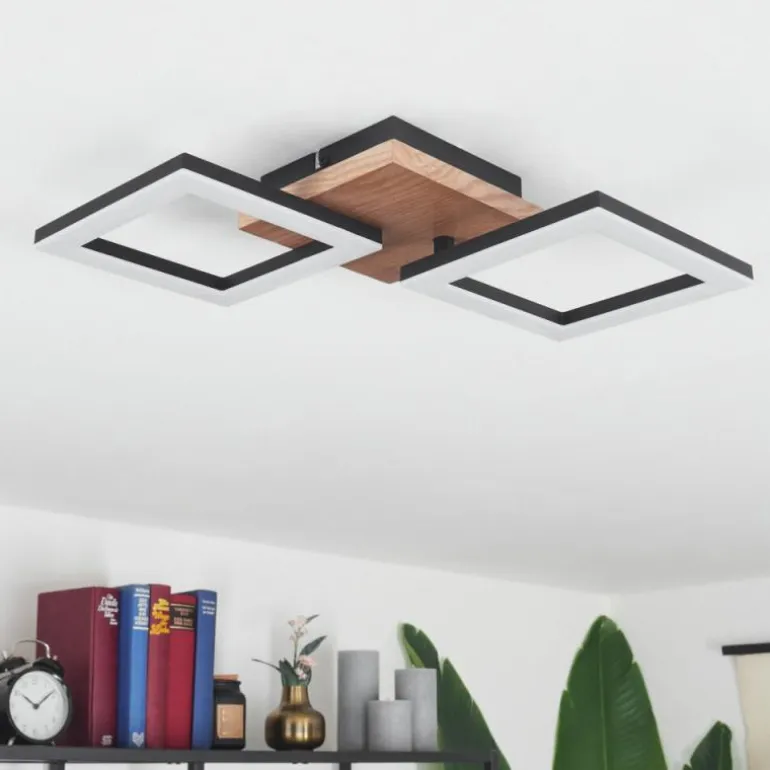 Plafonnier Walschbronn LED Écru, Noir, 1 lumière