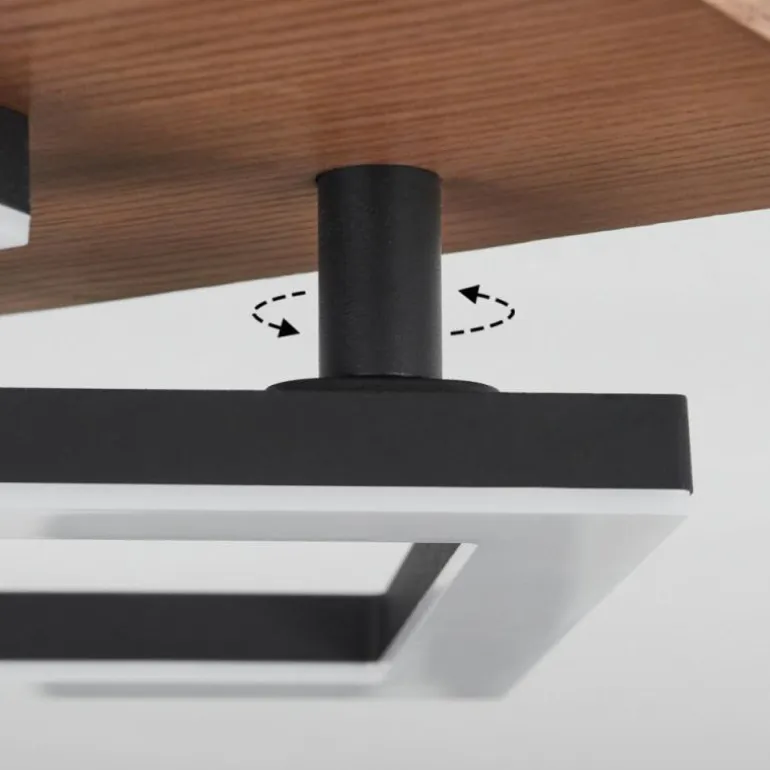 Plafonnier Walschbronn LED Écru, Noir, 1 lumière
