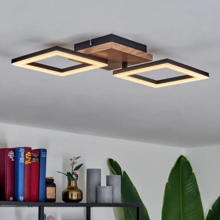 Plafonnier Walschbronn LED Écru, Noir, 1 lumière