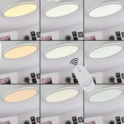 Plafonnier Ailik LED Blanc, 1 lumière, Télécommandes