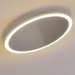 Plafonnier Aitrach LED Argenté, Blanc, 1 lumière