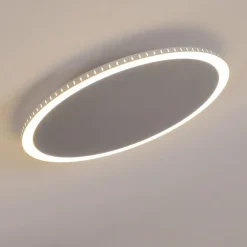 Plafonnier Aitrach LED Argenté, Blanc, 1 lumière