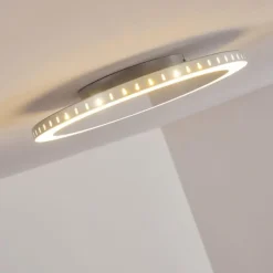 Plafonnier Aitrach LED Argenté, 1 lumière