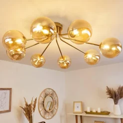Plafonnier Alden Laiton, 8 lumières