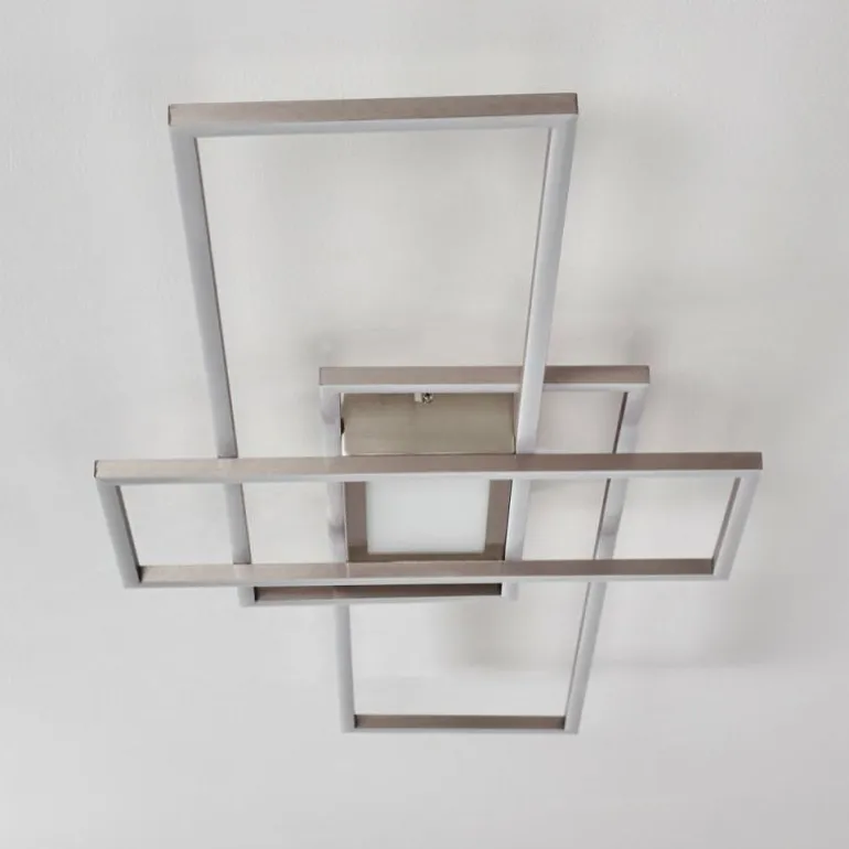 Plafonnier Alsterbro LED Nickel mat, 1 lumière, Télécommandes