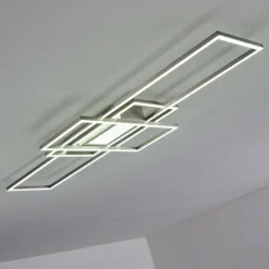 Plafonnier Alsterbro LED Nickel mat, 1 lumière, Télécommandes