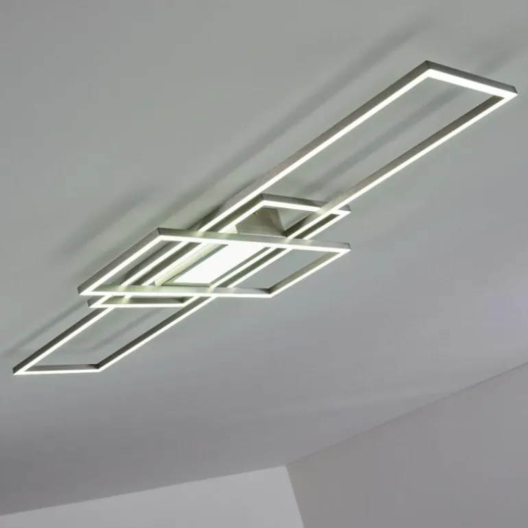 Plafonnier Alsterbro LED Nickel mat, 1 lumière, Télécommandes