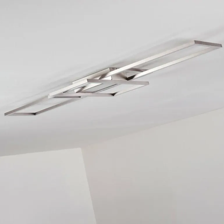 Plafonnier Alsterbro LED Nickel mat, 1 lumière, Télécommandes