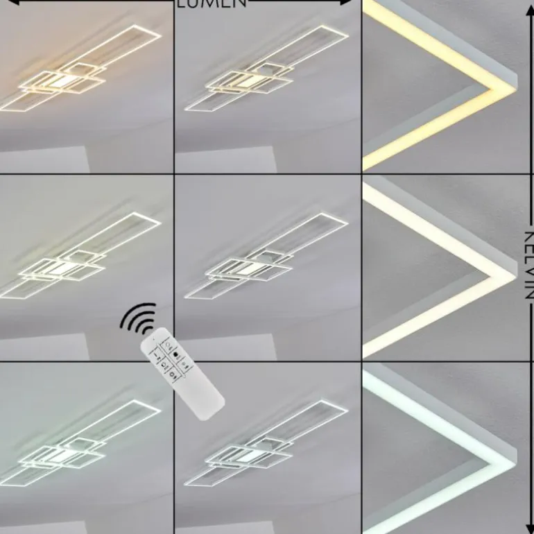 Plafonnier Alsterbro LED Blanc, 1 lumière, Télécommandes
