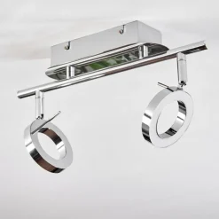 Plafonnier Altamahaw LED Argenté, 2 lumières