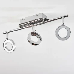 Plafonnier Altamahaw LED Argenté, 3 lumières