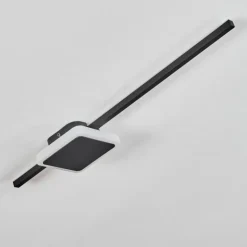 Plafonnier Amdal LED Noir, Blanc, 2 lumières