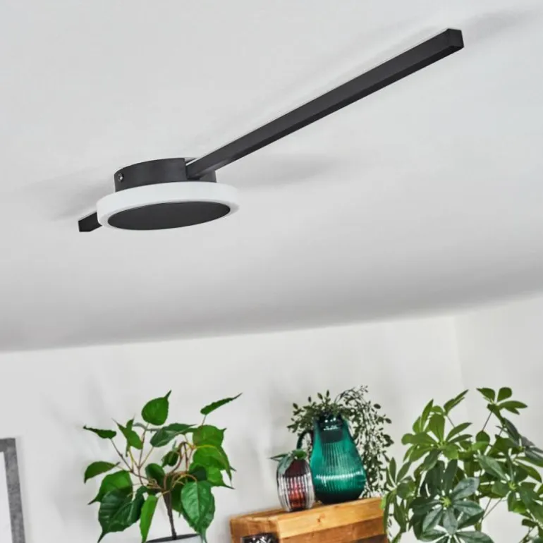 Plafonnier Amdal LED Noir, 2 lumières