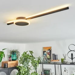 Plafonnier Amdal LED Noir, 2 lumières