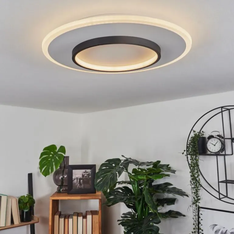 Plafonnier Andelfingen LED Blanc, 1 lumière, Télécommandes