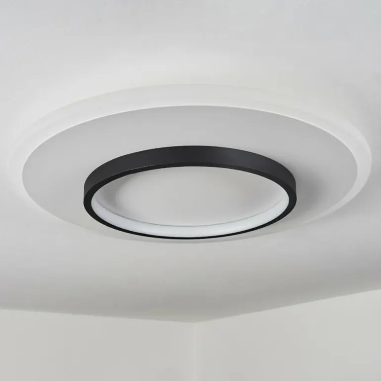 Plafonnier Andelfingen LED Blanc, 1 lumière, Télécommandes