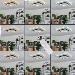 Plafonnier Andelfingen LED Blanc, 1 lumière, Télécommandes