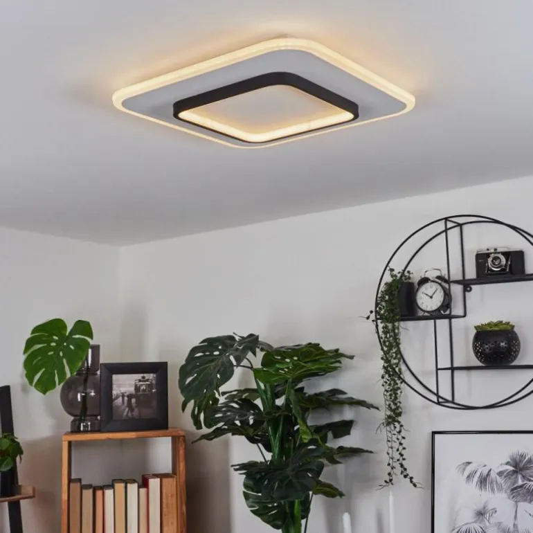Plafonnier Andelfingen LED Blanc, 1 lumière, Télécommandes