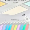 Plafonnier Antria LED Blanc, 1 lumière, Télécommandes, Changeur de couleurs