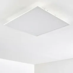 Plafonnier Antria LED Blanc, 1 lumière, Télécommandes, Changeur de couleurs