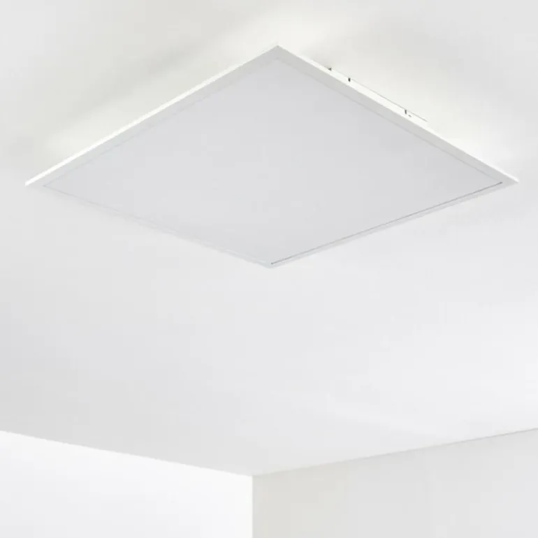 Plafonnier Antria LED Blanc, 1 lumière, Télécommandes, Changeur de couleurs