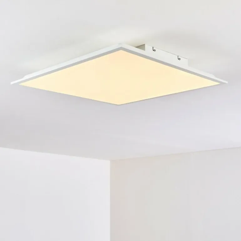 Plafonnier Antria LED Blanc, 1 lumière, Télécommandes, Changeur de couleurs
