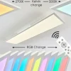 Plafonnier Antria LED Blanc, 1 lumière, Télécommandes, Changeur de couleurs