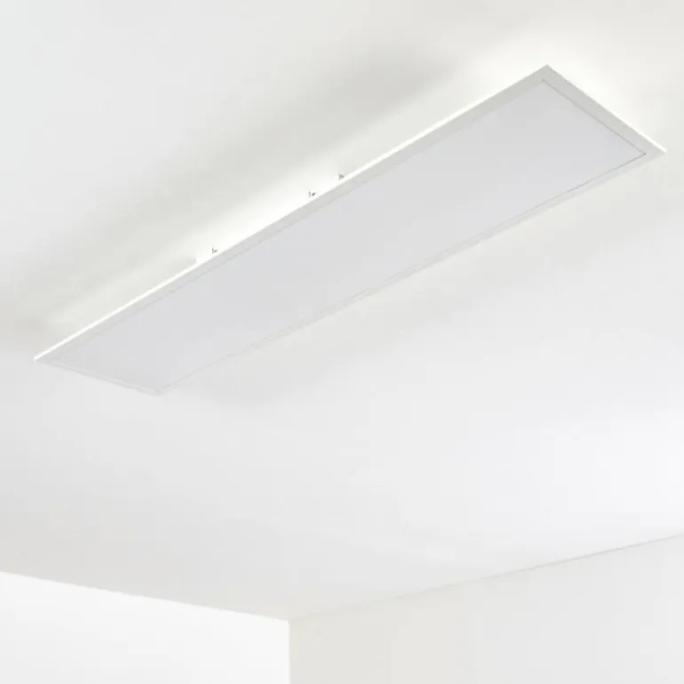 Plafonnier Antria LED Blanc, 1 lumière, Télécommandes, Changeur de couleurs