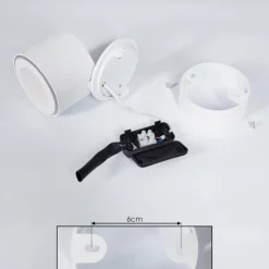 Plafonnier Appleton LED Blanc, 1 lumière