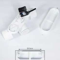 Plafonnier Appleton LED Blanc, 3 lumières