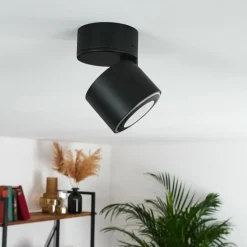 Plafonnier Appleton LED Noir, 1 lumière