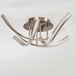 Plafonnier Aranu LED Nickel mat, 4 lumières