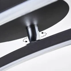 Plafonnier Aringa LED Noir, 1 lumière