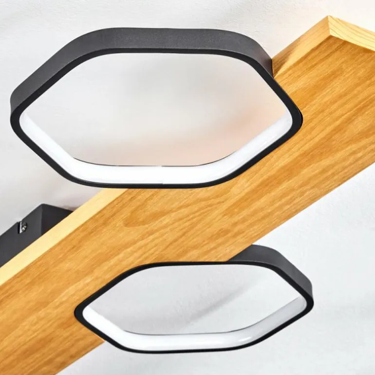 Plafonnier Arminda LED Écru, Noir, 1 lumière